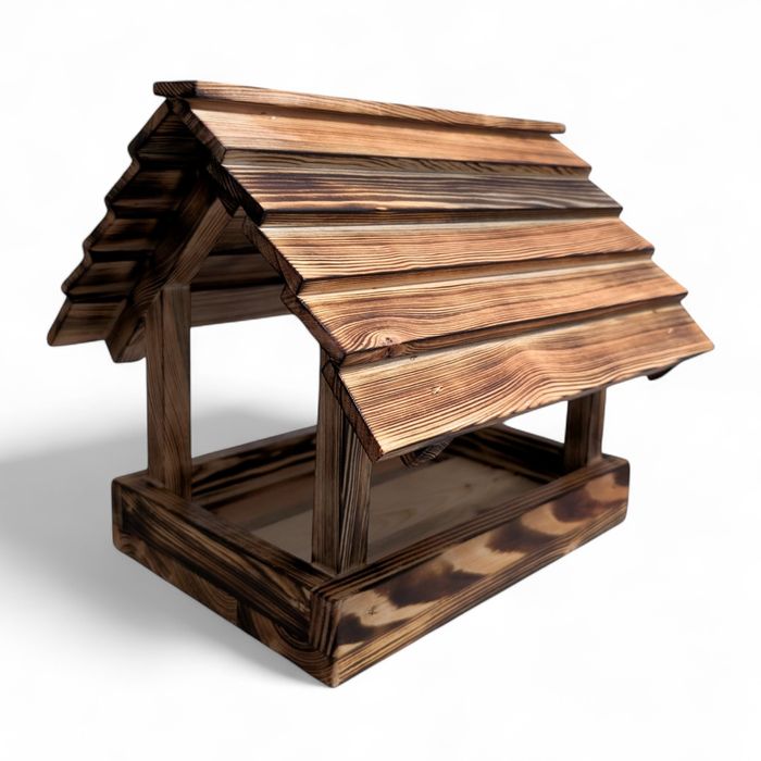 Karmnik dla ptaków opalany impregnowany Solidny