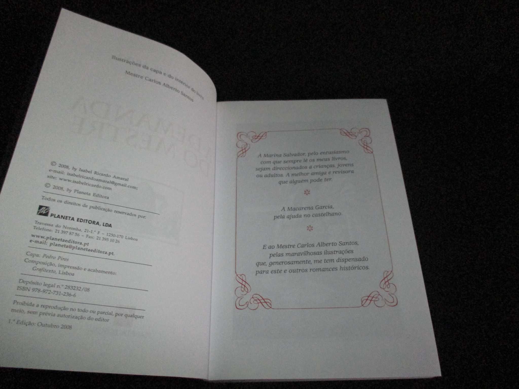 Livro A Demanda do Mestre Isabel Ricardo