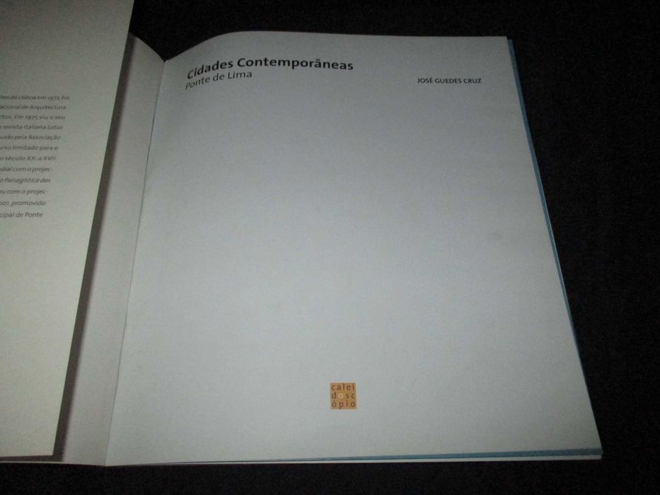 Livro Cidades Contemporâneas José Guedes Cruz