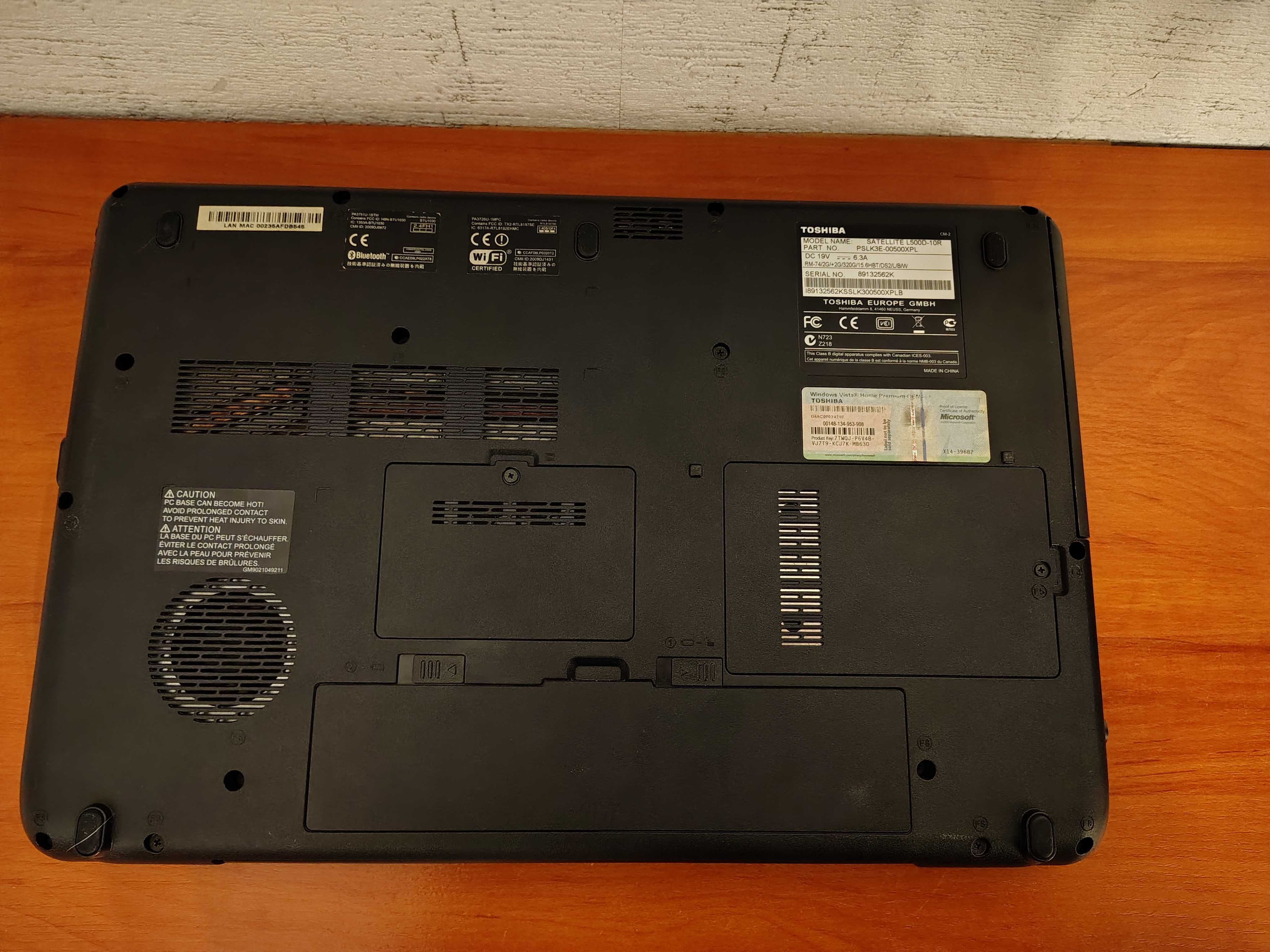 TOSHIBA Satellite L500D