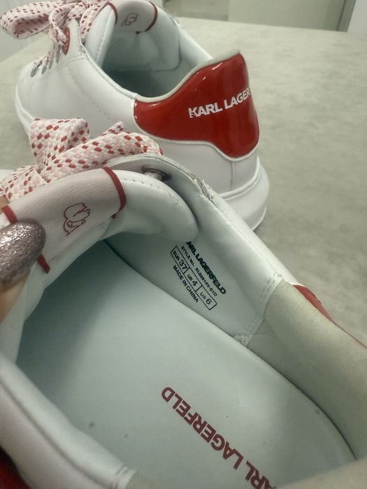 Sneakersy Karl Lagerfeld białe buty