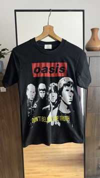 Koszulka damska rockowa zespoł Oasis z krotkim rekawem