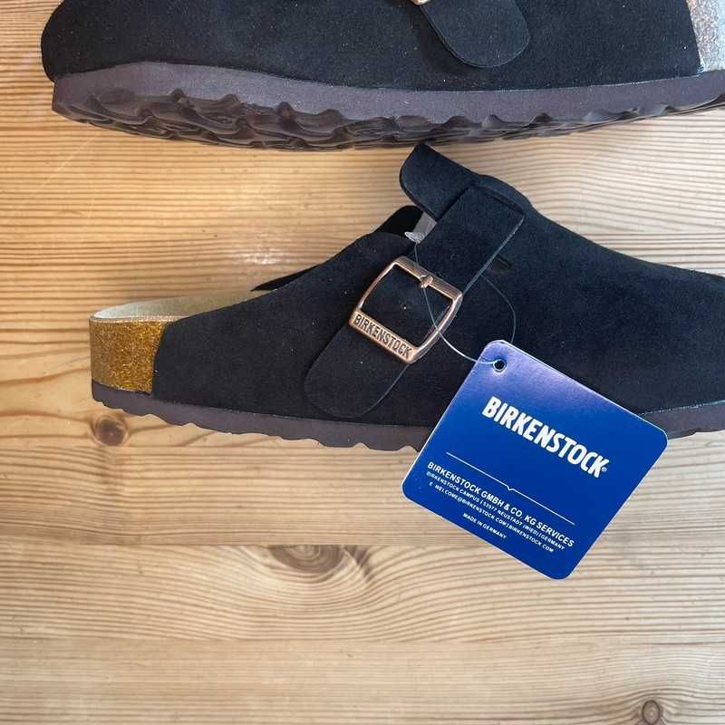 Buty Birkenstock Boston Soft Footbed Suede Black r.40