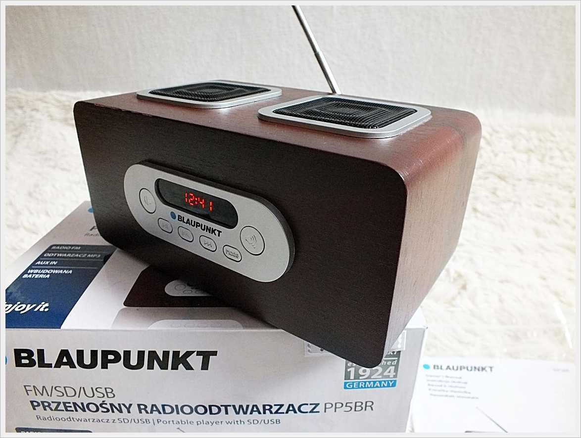 Radio BLAUPUNKT PP5BR Akumulator USB SD AUX w stylu Retro!