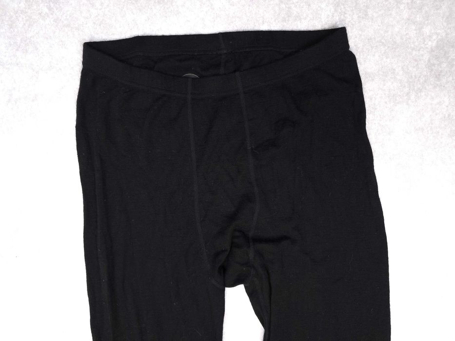 ESKIMO Merino Wool Getry Spodnie Termiczne Męskie Czarne XL