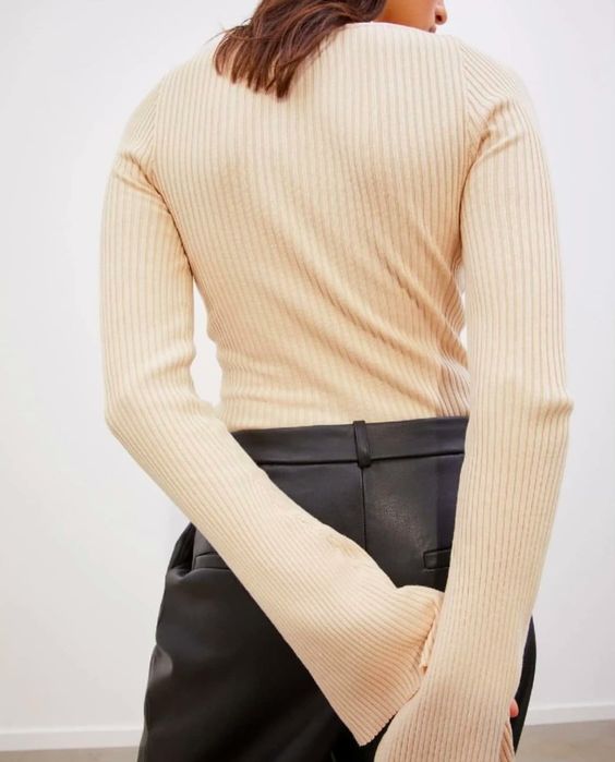 Жіночий бежевий лонгслів від H&M