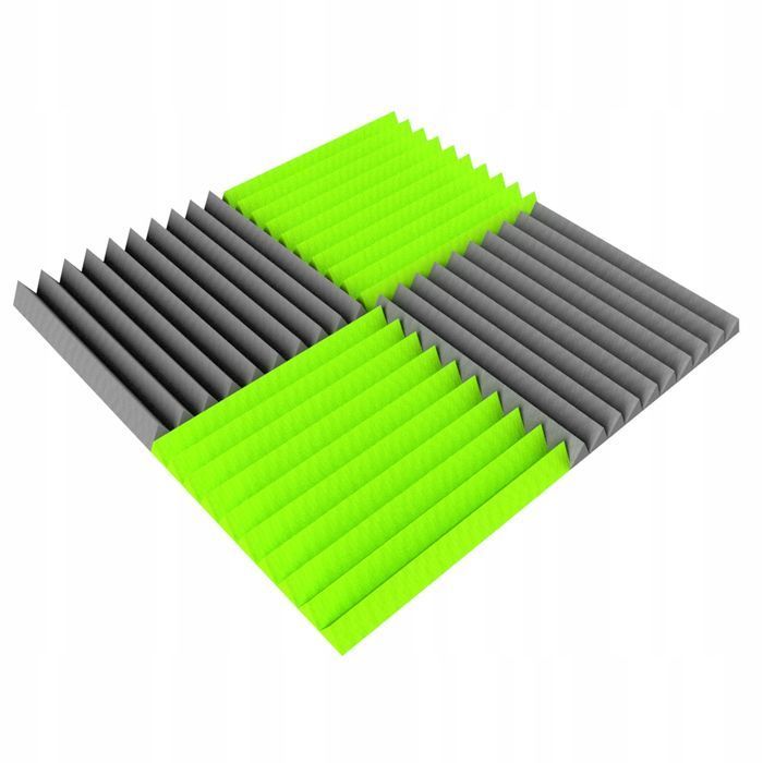 Panele Akustyczne Wygłuszające KLINY Ścienne 1m² 2 KOLORY