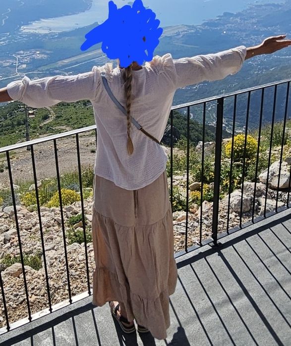 Rozpinana koszula the miracle makers kremowa M muslin vintage bufki