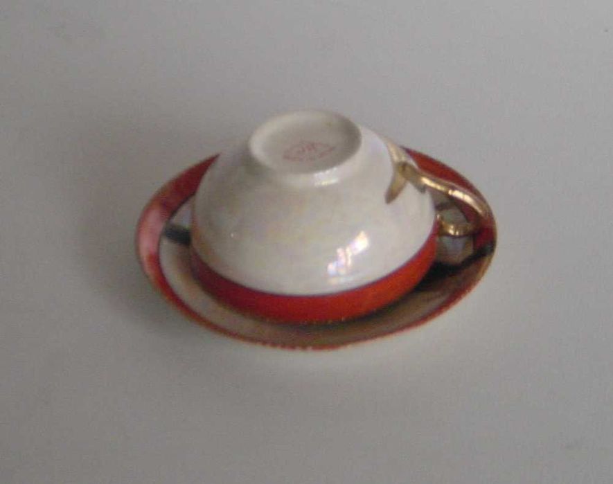 Chávena chá porcelana japonesa "casca ovo" pintada à mão - 1913/26