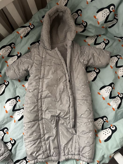 Зимовий комбинезон дитячий mothercare 68 розмір для дівчинки/хлопчика