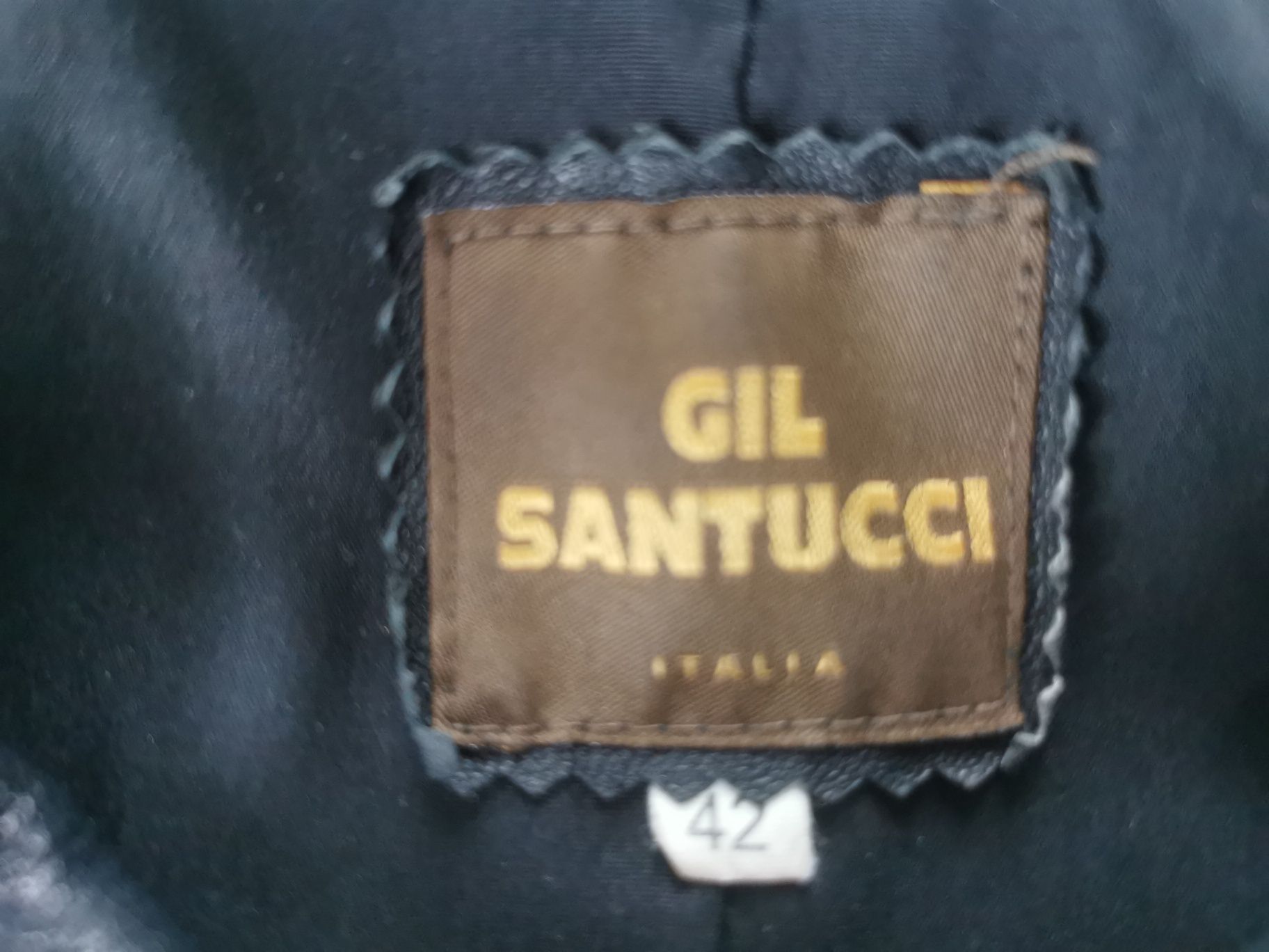 Kurtka skórzana Gil Santucci oryginalna rozmiar włoski 42