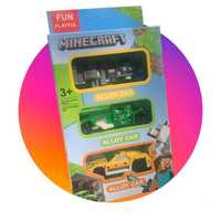 Minecraft Samochodziki Metalowe Zestaw autka Resoraki nie HotWheels