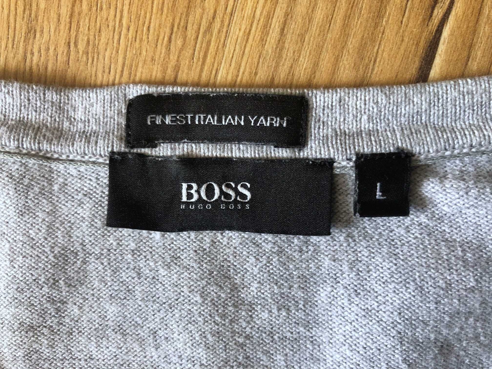 Sweter męski Hugo Boss r.L jasny szary 45 zł
