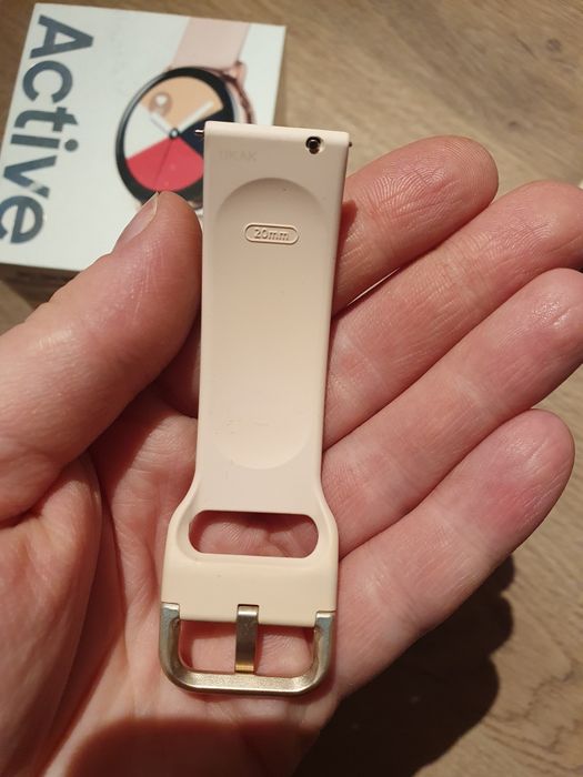 Pasek gumowy damski różowy do zegarka Samsung Galaxy Watch Active