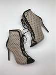Gianvito Rossi 105 Lace-up Mesh Ankle Boots