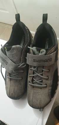 Shimano 28см кожаные вело туфли, кроссовки, контактная обувь