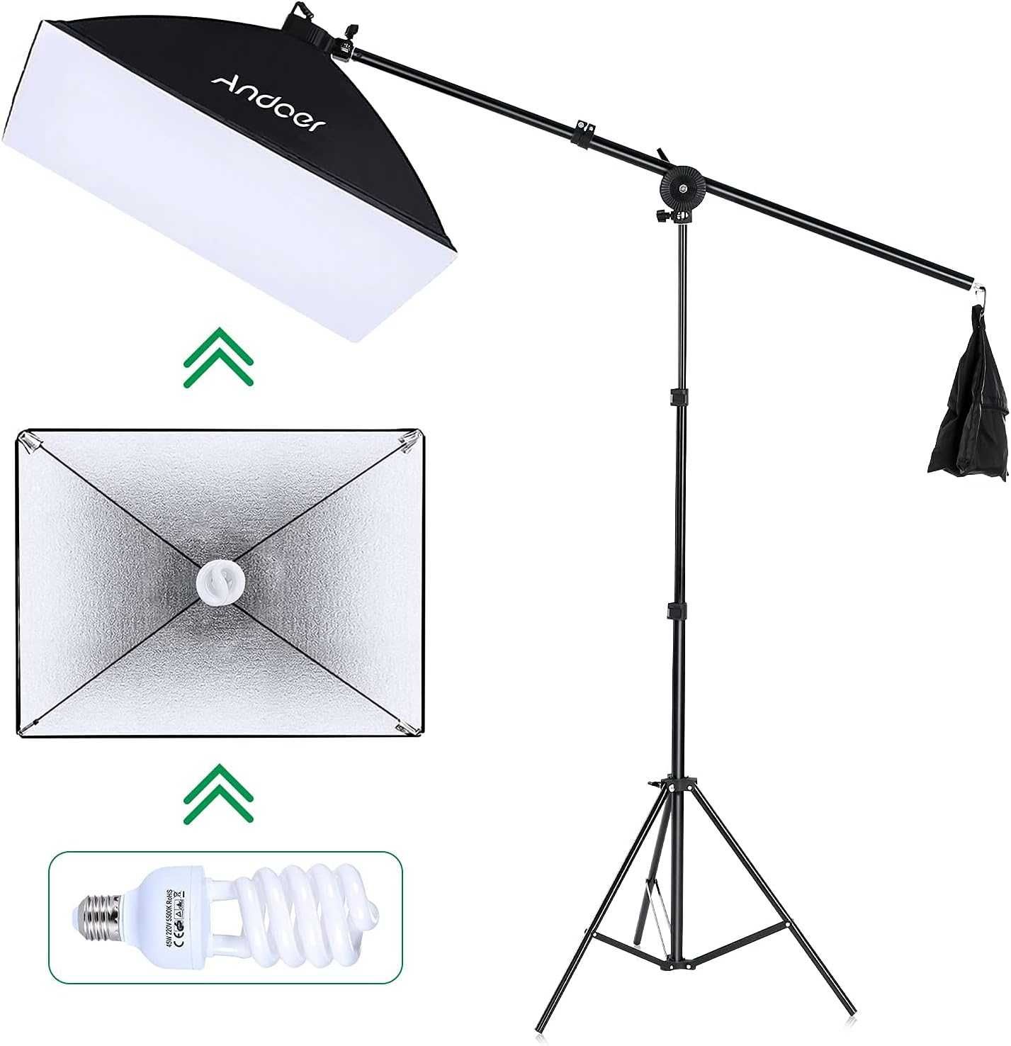 Kit de iluminação de estúdio para fotografia e vídeo