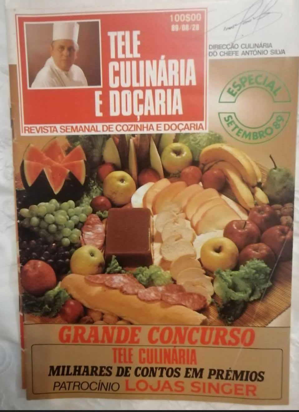 Tele Culinária e Doçaria - 8 revistas com 35 anos - 1987-89 LOTE 2