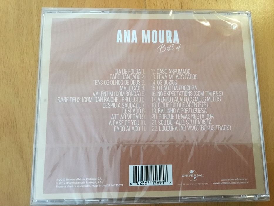 CD Best Of” de Ana Moura original Novo Selado
