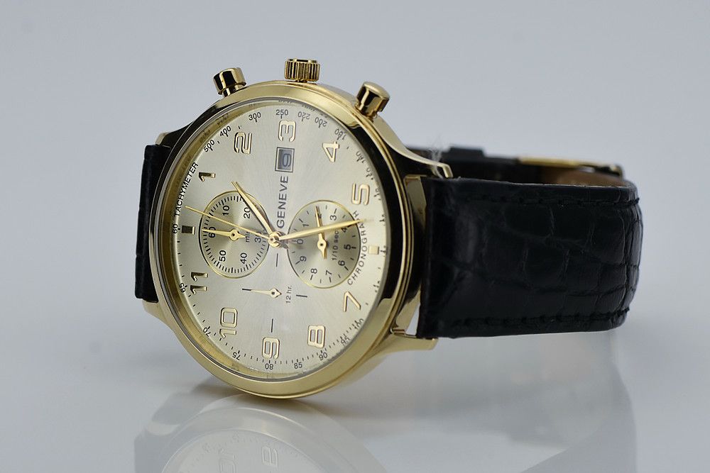Złoty zegarek męski 14k 585 Geneve mw005y Warszawa