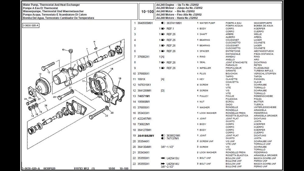 MASSEY FERGUSON 4263 katalog części