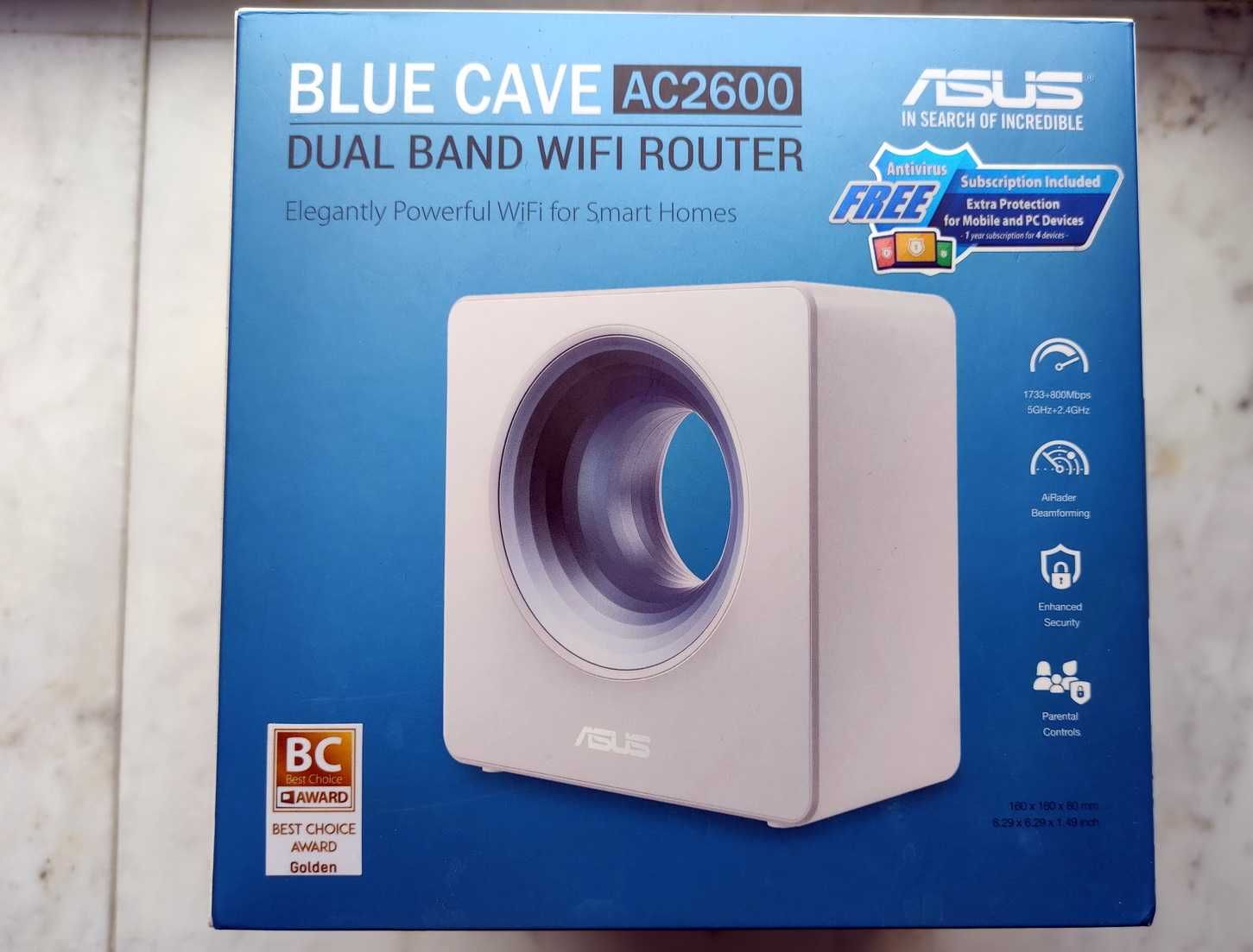Роутер Wi-Fi Asus Blue Cave AC2600 AI Mesh Маршрутизатор