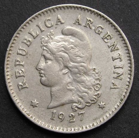 Argentyna 10 centavos 1927 - stan 2