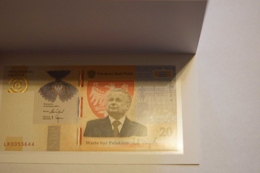 Banknot kolekcjonerski NBP - Lech Kaczyński