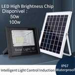 Holofote solar com bateria 60w ate 200w