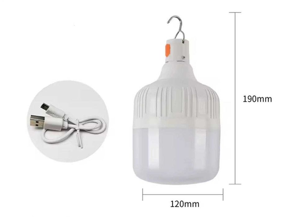 Лампа кемпінгова акумуляторна велика 19 х 11 см