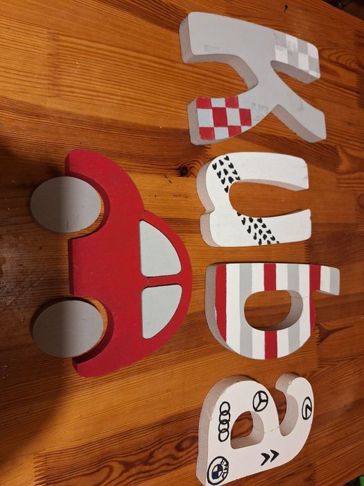 Imię Kuba na ścianę styropianowe nad łóżeczko