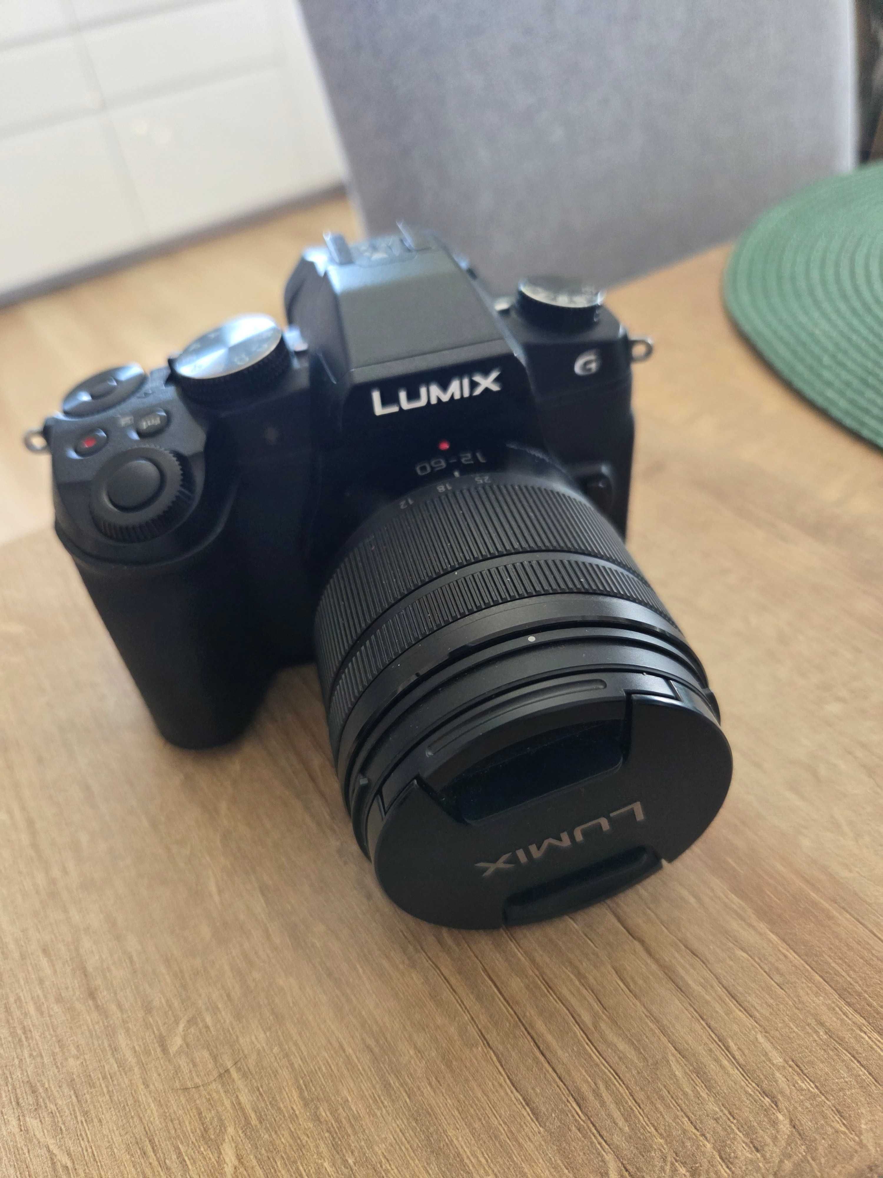 Panasonic Bezlusterkowy aparat cyfrowy LUMIX DMC-G80M + 12-60mm gratis