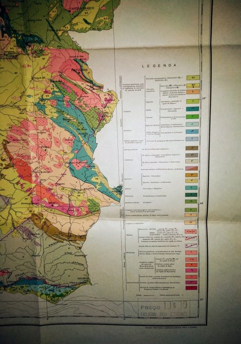 Carta Geológica Portugal 1968