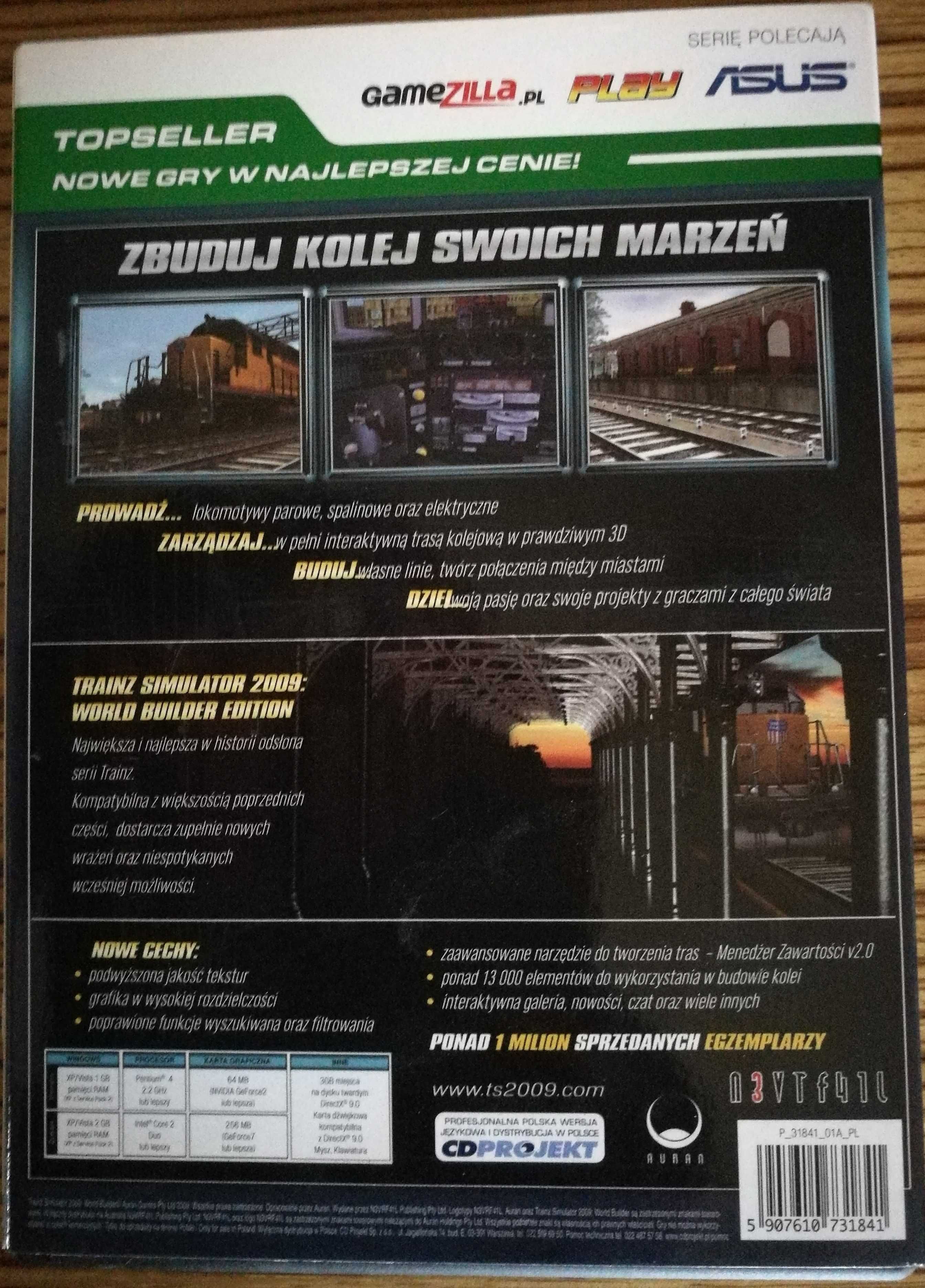 Trainz Simulator 2009 World Builder Edition gra na PC klasyka