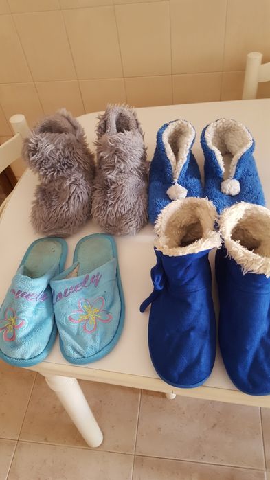 Conjunto de pantufas tamanho 40