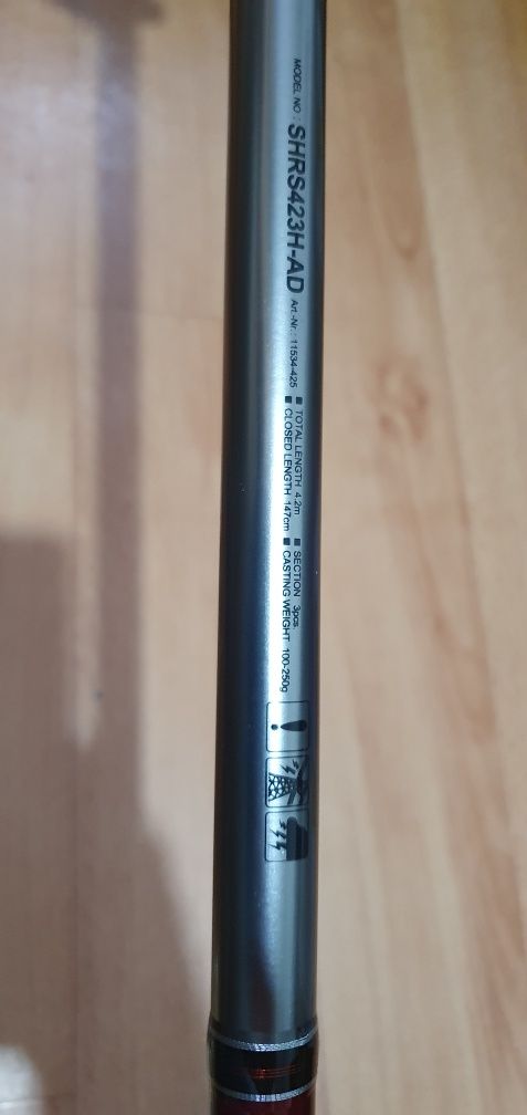 Удилище карповое / серфовое Daiwa Seahunter Surf 3.90м 100-250г