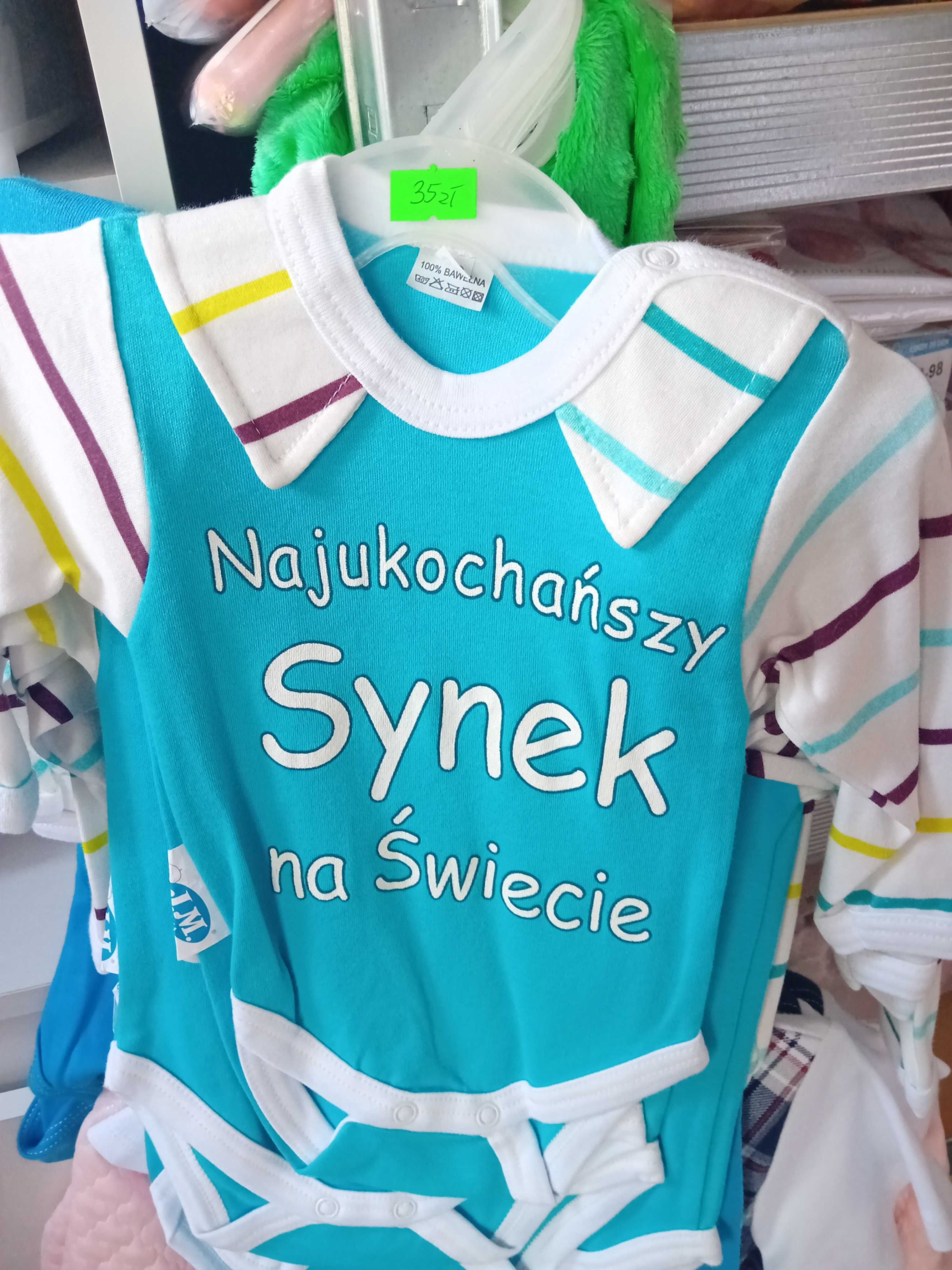 62-104 body długi rękaw napisy wyprzedaż