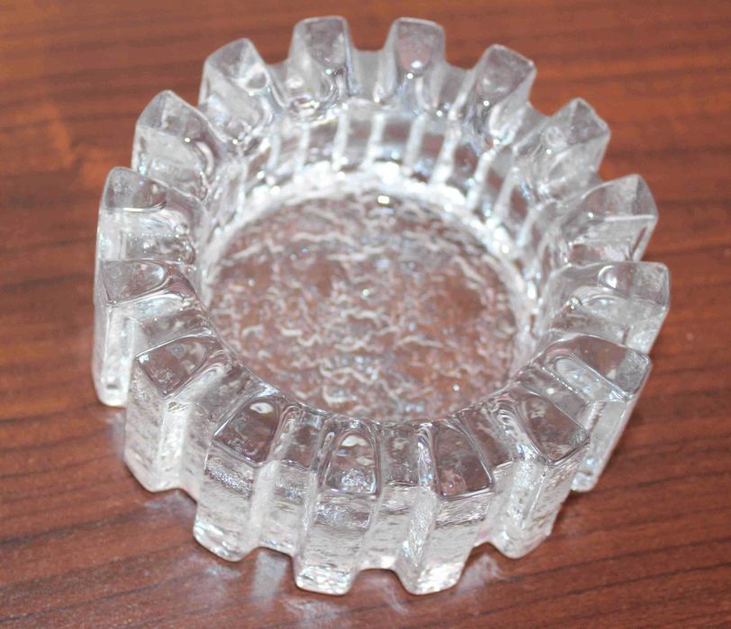 Popielniczka,szkło ASHTRAY, Pukeberg, Szwecja, lata 70