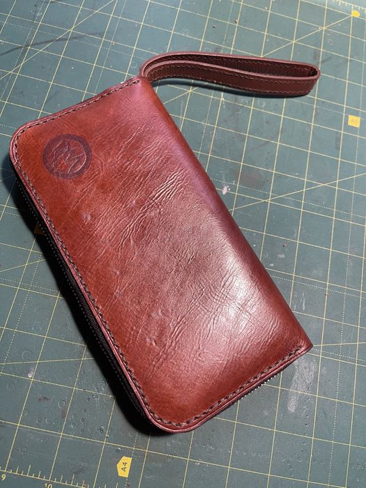 Гаманець шкіряний , натуральна шкіра , повністтю ручне виготовлення
