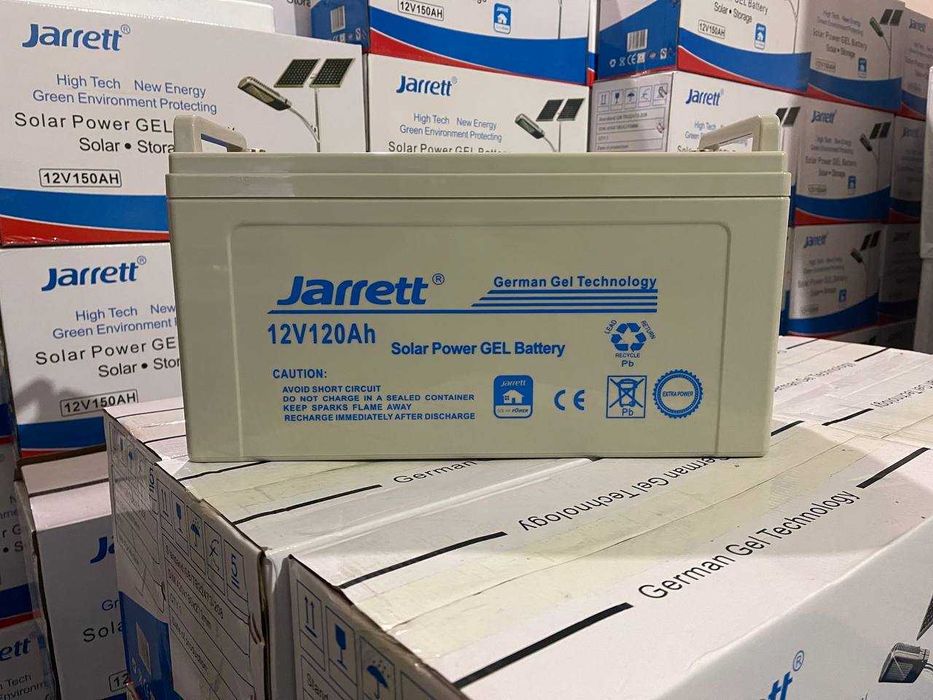 Распродажа 120Ач 12В гелевий аккумулятор JARRETT, тяговий АКБ, оптом