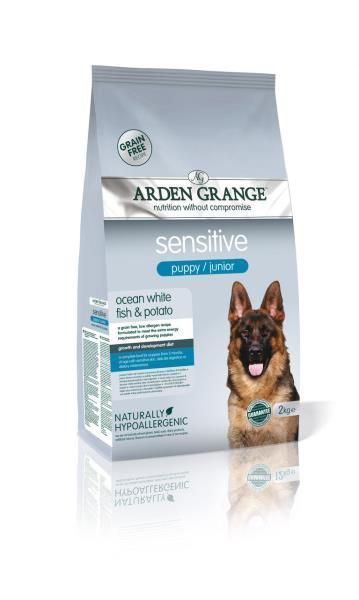 Arden Grange Puppy Junior Sensitive ocean white fish/potato для щенков