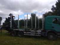 Scania 124 do przewozu drewna 6x4 HDS