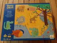 Puzzle gigante com animais e texturas DJECO