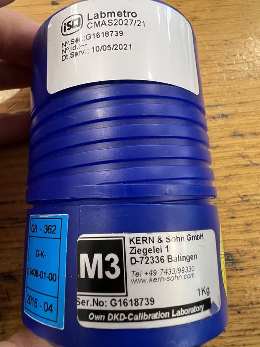 Peso Kern & Sohn GmbH M3 1Kg