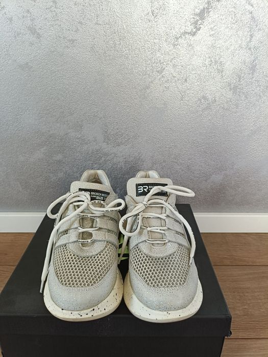 Sneakersy r.38 Venezia skóra naturalna ażurowe siatka srebrne