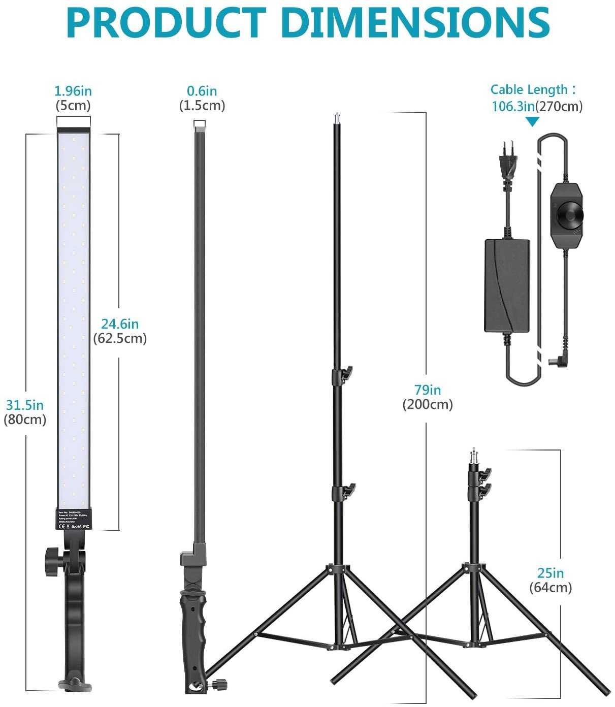 Kit de Iluminação Neewer LED - 2 Projetores