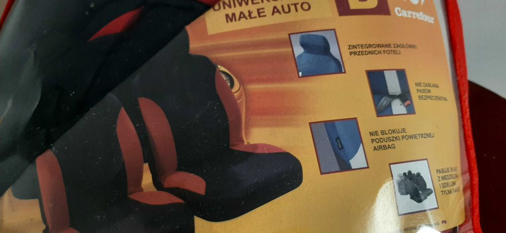 Pokrowiec do Malucha uniwersal - małe auto Fiat 126p + kamizelka odbl.