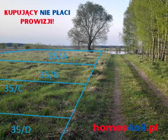 Działki nad rzeką Bug o powierzchni od 250m2 cena od 27 500 PLN