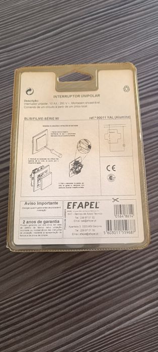 Interruptores e Comutadores Efapel