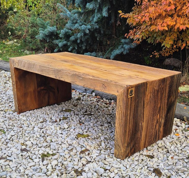 Stolik kawowy, ława, konsola, stare drewno, loft, boho,  rustykalna,